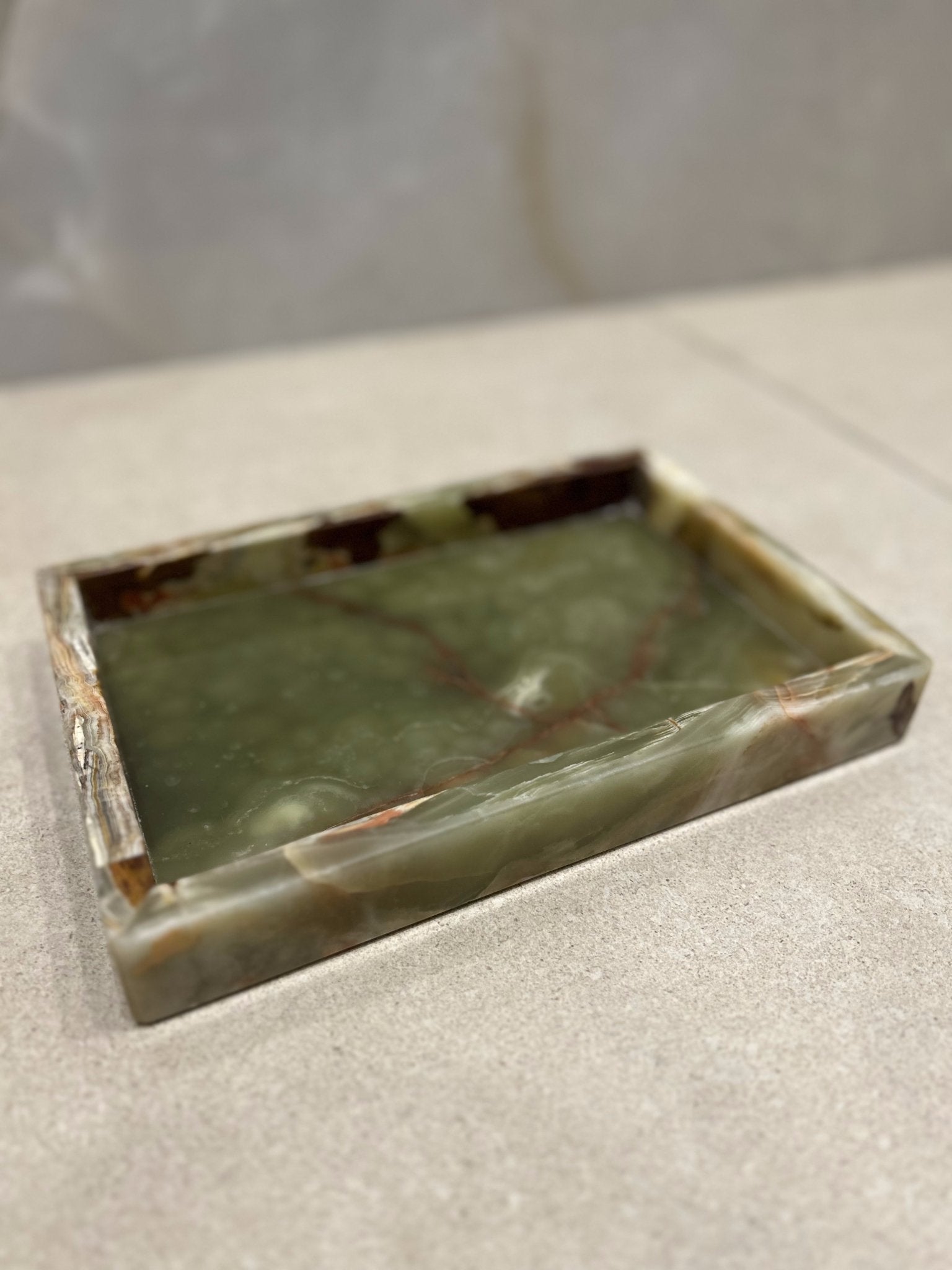 Green Onyx Tray (Made to order) - Saey Fragrances ™