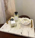 Natural Travertine Tray - Saey Fragrances ™